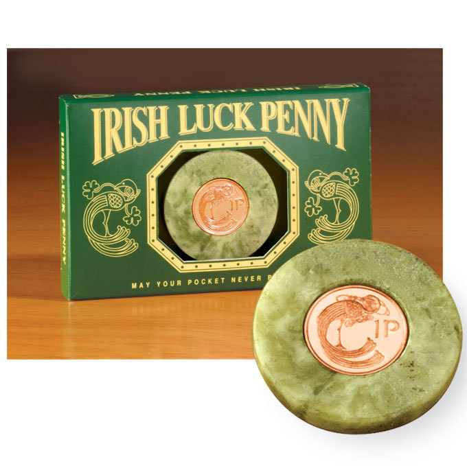 Irish Luck Penny ~ Connemara Marble