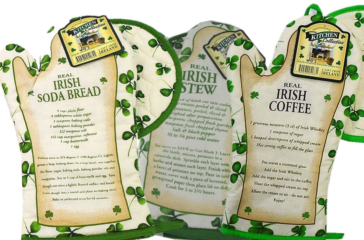 Irish Recipe Oven Glove & Pot Holder ~ Made in Ireland