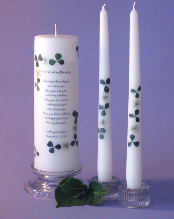 Irish Corners Wedding Unity Candles