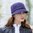 Mucros Weaver Purple Herringbone Flapper Hat
