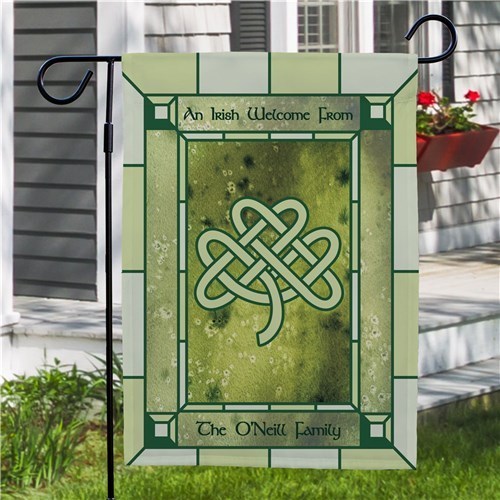 Personalized Celtic Knot Garden Flag ~ Irish Home
